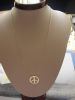 Collier peace argent 925