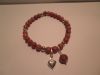 Bracelet rhodonite argent