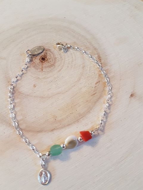 bracelet aventurine verte osl corail vierge