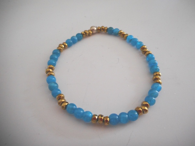 Bracelet apatite bleue enfant