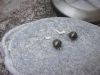 Boucles d'oreilles en pyrite et argent 925