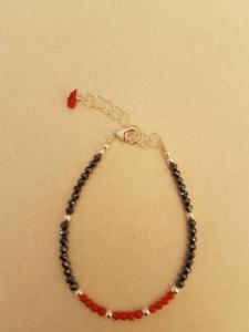 Bracelet hématite corail