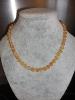 Collier perles rondes de 8 mm citrine