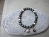 Bracelet en pyrite et argent