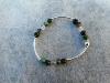 Bracelet Agate Mousse cristal de roche argent 925