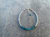 Bracelet demi-jonc Apatite bleue