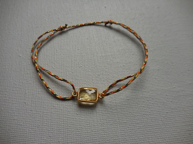 Bracelet citrine vermeil