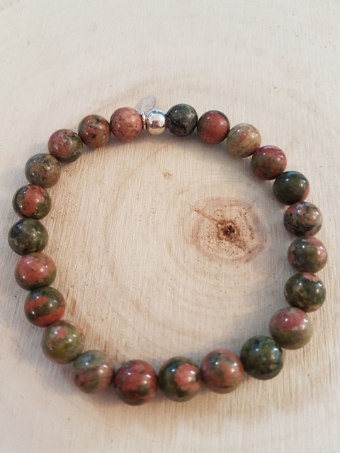 Bracelet rhyolite 8 mm