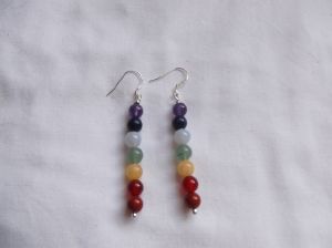 BOUCLES D'OREILLES 7 CHAKRAS 6MM