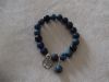 Bracelet agate bleue blue stone sand