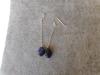 Boucles d'oreilles sodalite ovale 