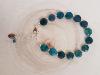 Bracelet Apatite bleue pastille 10 mm