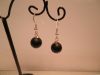 boucles d'oreilles ronde onyx fmat