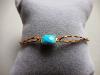 bracelet turquoise serti vermeil