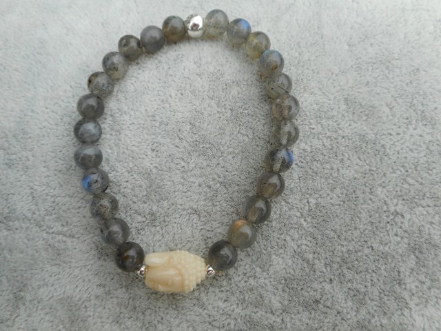 Bracelet Labradorite bouddha