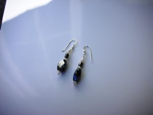 Boucles d'oreilles hématite argent 925