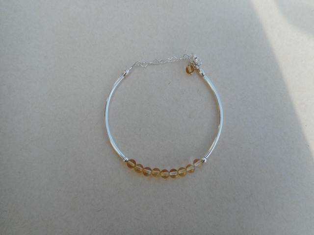 Bracelet citrine demi-jonc 