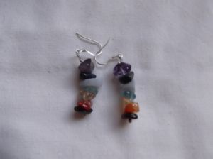 Boucles d'oreilles chakras Chips 