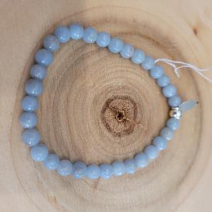 Bracelet Angélite bleue 6 mm