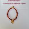 Bracelet Agate feu 6 mm PL OR ARBRE DE VIE