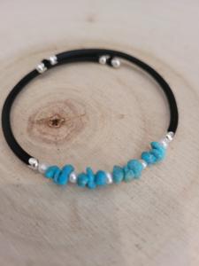 Bracelet turquoise 1 rang perles