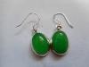 boucles jade argent 925