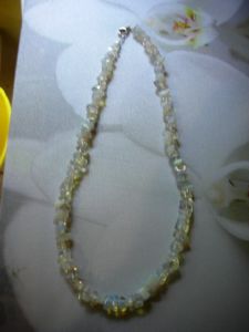 Collier chips en opalite 