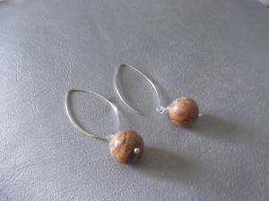 Boucles d'oreilles new jaspe paysage