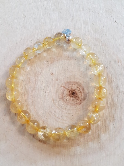 Bracelet citrine 8 mm