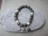 Bracelet en pyrite et argent