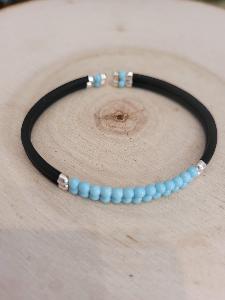 bracelet howlite turquoise 2 RANGS