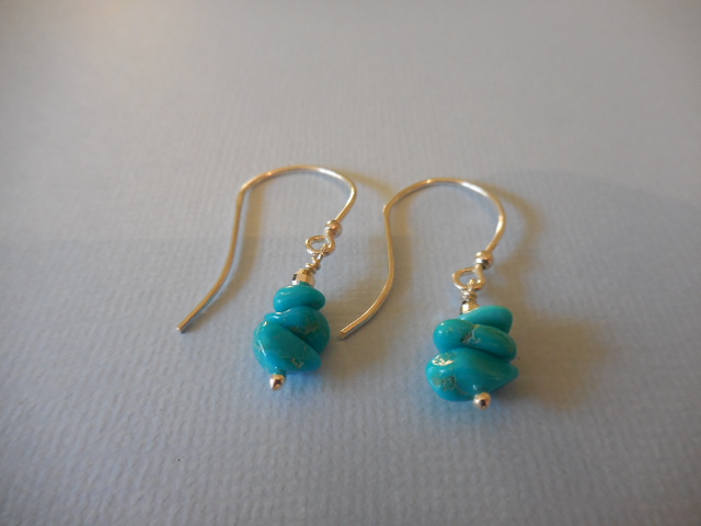 Boucles d'oreilles turquoise