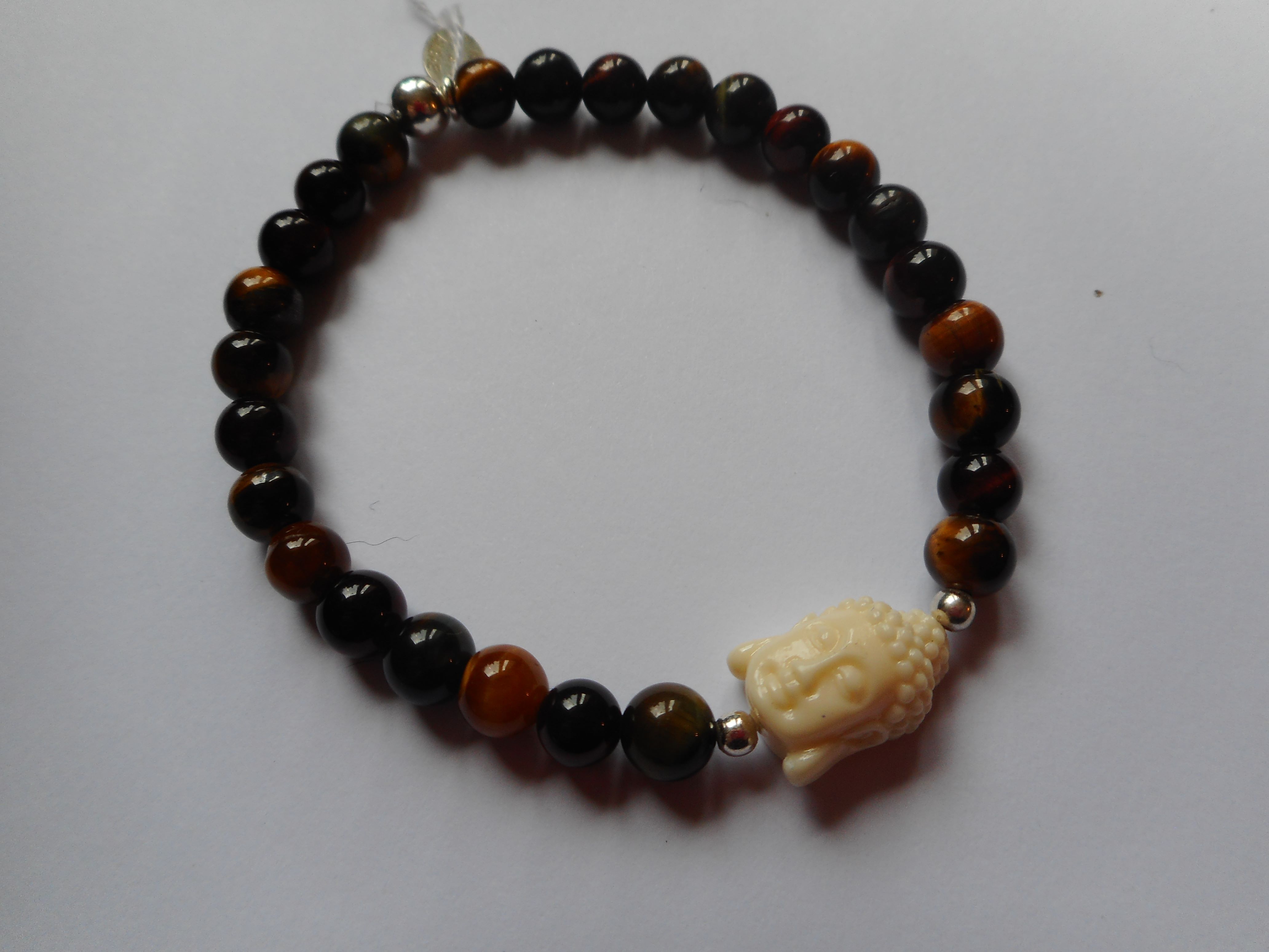 Bracelet Oeil tigre  taureau faucon bouddha