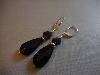 boucles d'oreilles onyx argent 925