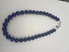 Collier aventurine bleue  10 mm