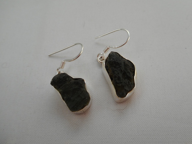 Boucles d'oreilles Moldavite PM