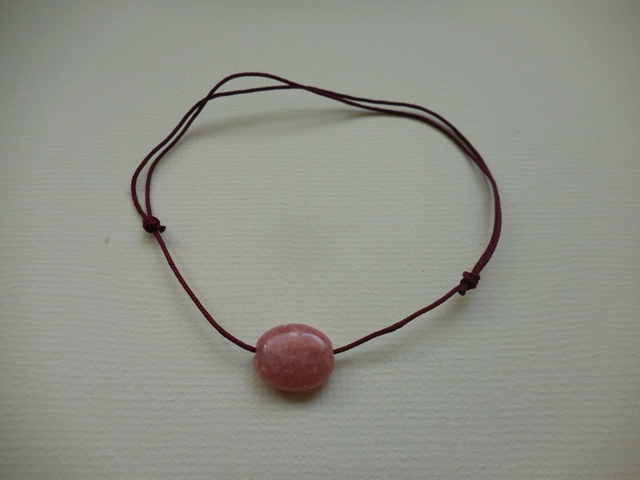 Bracelet cordon rhodocrosite