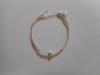 Bracelet demi-jonc quartz rose 