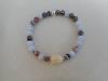 Bracelet calcédoine agate bostwana bouddha