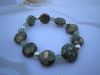 Bracelet en pyrite et argent