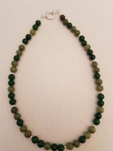 Collier jade thaïlandais et chinois duo 